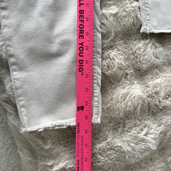 HUE Ripped Tan Denim Hi-Rise Jeans Pull On Preowned Size Large See Photos - Picture 5 of 8